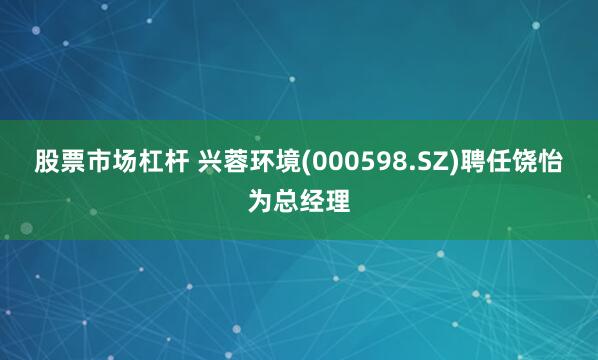 股票市场杠杆 兴蓉环境(000598.SZ)聘任饶怡为总经理